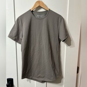 BYLT Basics Drop-Cut S/S Lux short sleeve T Shirt  Gray Small